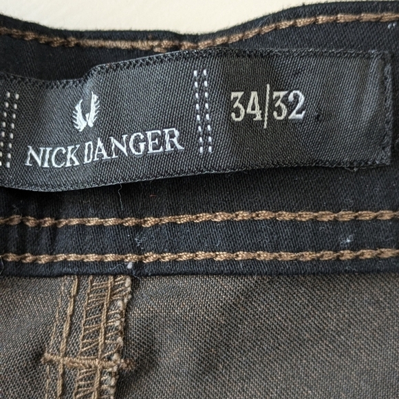 NICK DANGER Super Flex Utility Pants,, sl Dark Brown, 34x32, Super High Quality! - Picture 4 of 10